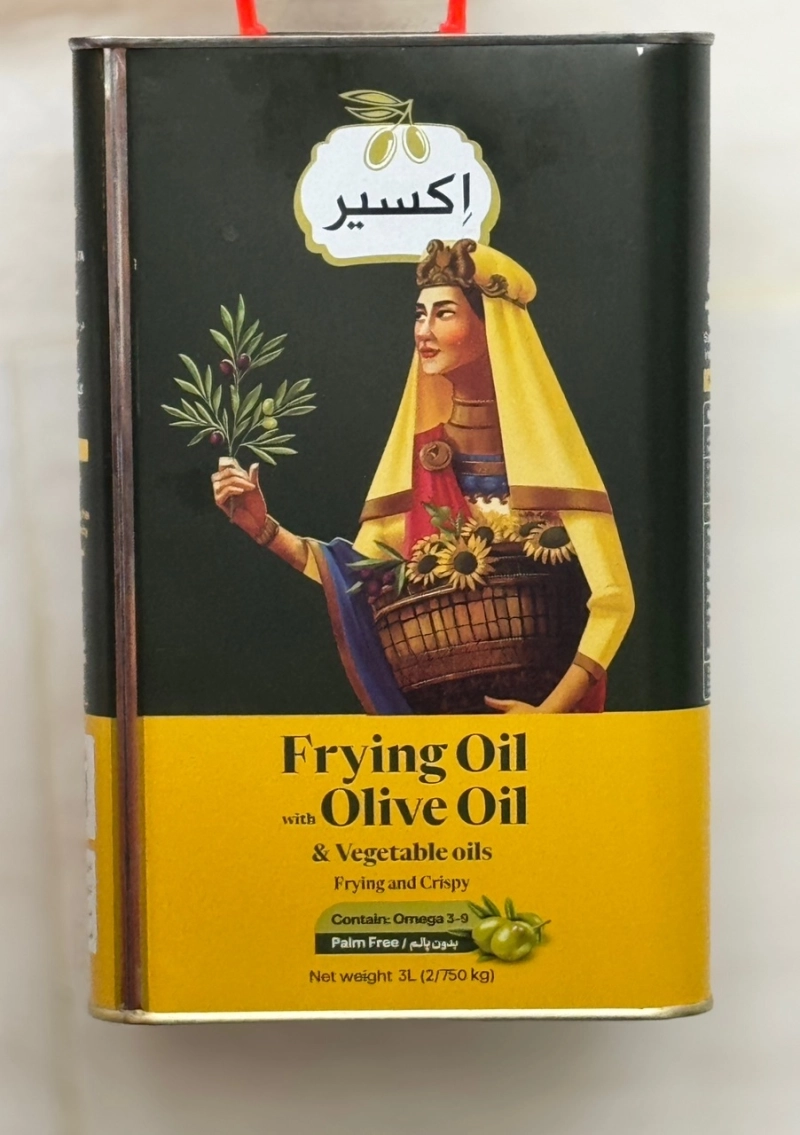 روغن مخصوص سرخ کردن اکسیر 3 لیتر حاوی 20 درصد روغن زیتون