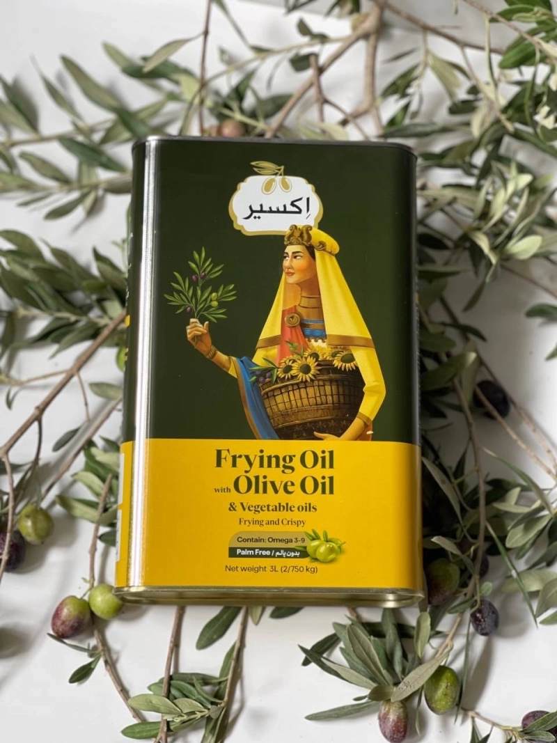روغن مخصوص سرخ کردن اکسیر 3 لیتر حاوی 20 درصد روغن زیتون